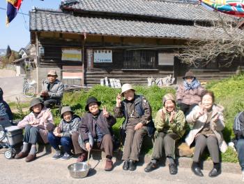 沿道の応援